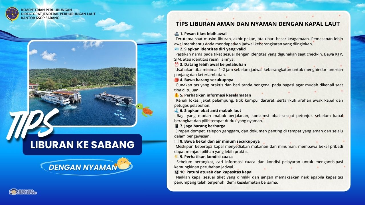 TIPS LIBURAN AMAN DAN NYAMAN KE SABANG DENGAN KAPAL LAUT